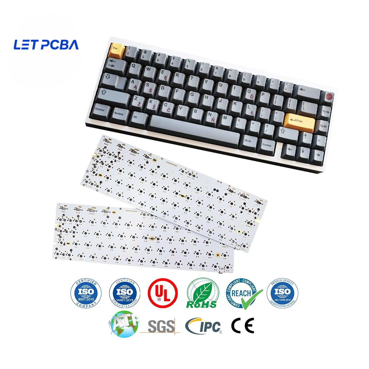 OEM/ODM High-quality Production Multilayer SMT Printed Circuit Board Assembly Keyboard Production Manufacturer PCB & PCBA Sample