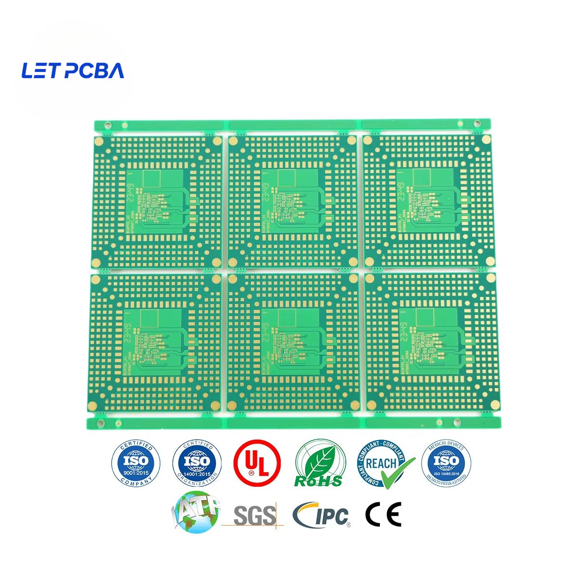 High-quality Rapid Prototyping 2 Layers Double Sided PCB Printed Circuit Board Factory