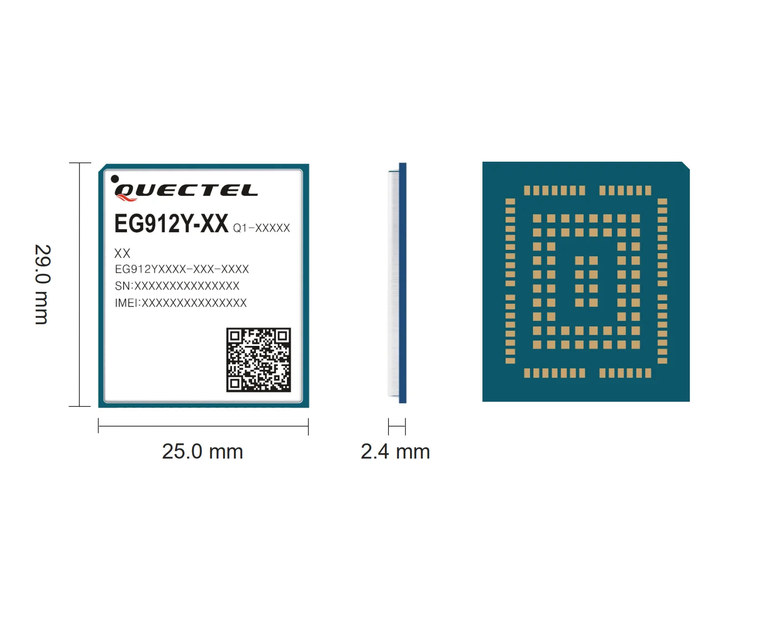 Low Price Quectel EG912Y-EU LTE Cat 1 4G wireless module