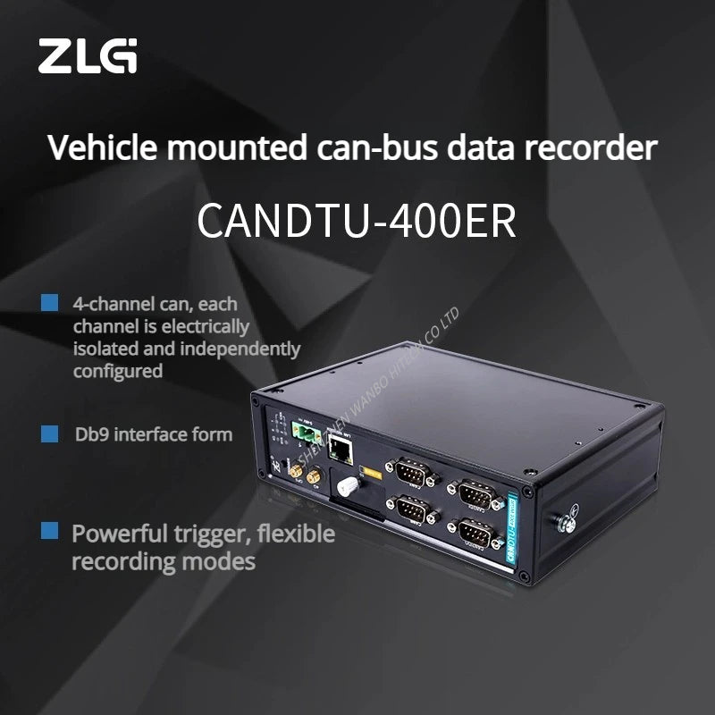 ZLG 4G Multi-channel Vehicle-mounted CAN-bus Data Recorder CANDTU