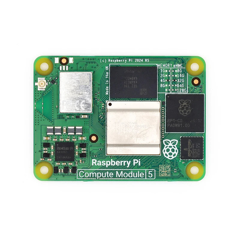 Original Raspberry Pi CM5 Compute Module 5 Broadcom BCM2712 2GB/4GB/8GB/16GB RAM 2.4/5.0GHz WiFi  5.0