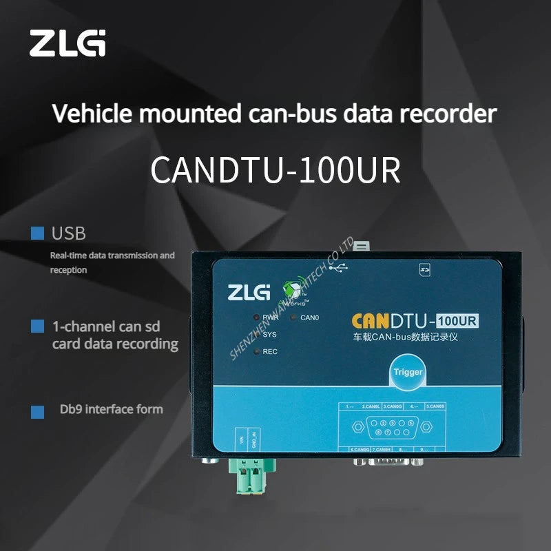 ZLG 4G Multi-channel Vehicle-mounted CAN-bus Data Recorder CANDTU