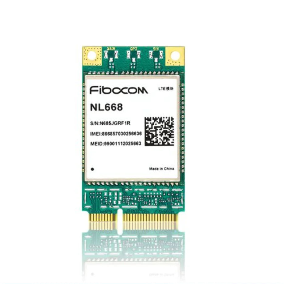 Fibocom NL668-EAU-M.2 LTE wireless communication module for industrial routing security  NL668-EAU-M.2  Cat 4 15 frequency bands