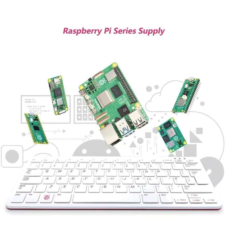 BSSY)Raspberry Pi 5 Upgraded Version 4GB 8 RAM BCM2712 Processor 2.4GHz Quad-core 64-bit Arm Cortex-A76 CPU Develop Board