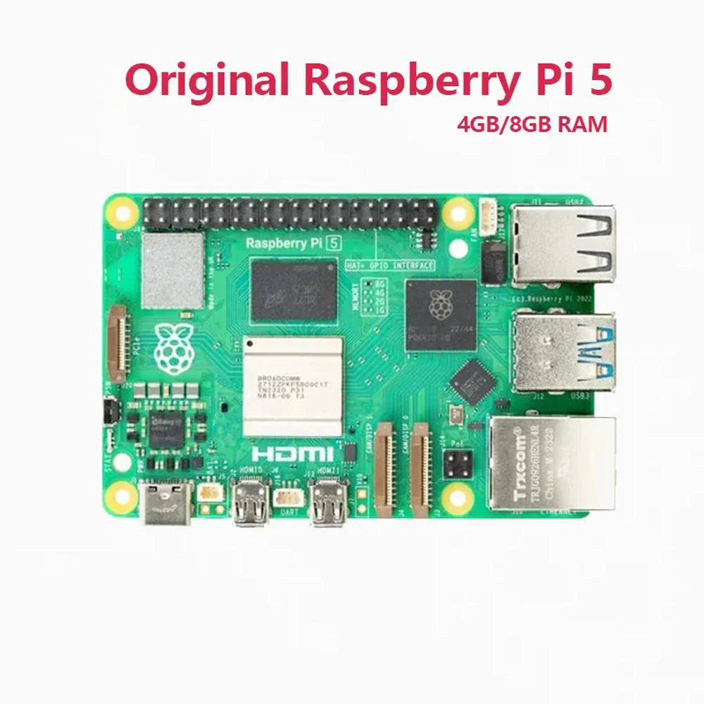 Module Official Original Raspberry Pi 5 Cortex-A76 Linux 2GB 4GB 8GB Arm Board Python Programlama PCIe Gigabit Ethernet USB3.0