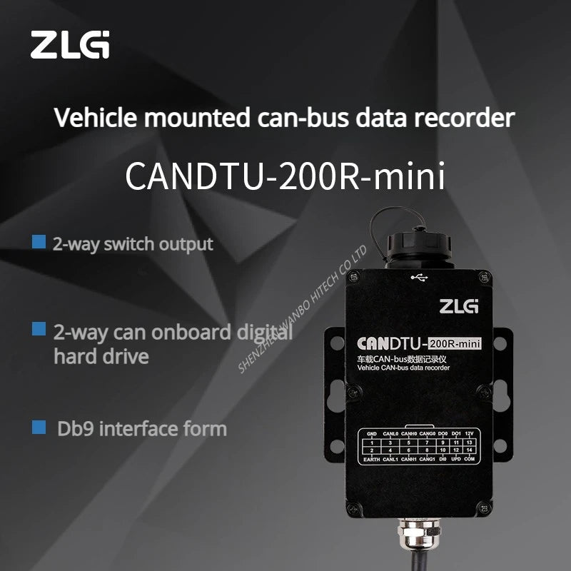ZLG 4G Multi-channel Vehicle-mounted CAN-bus Data Recorder CANDTU